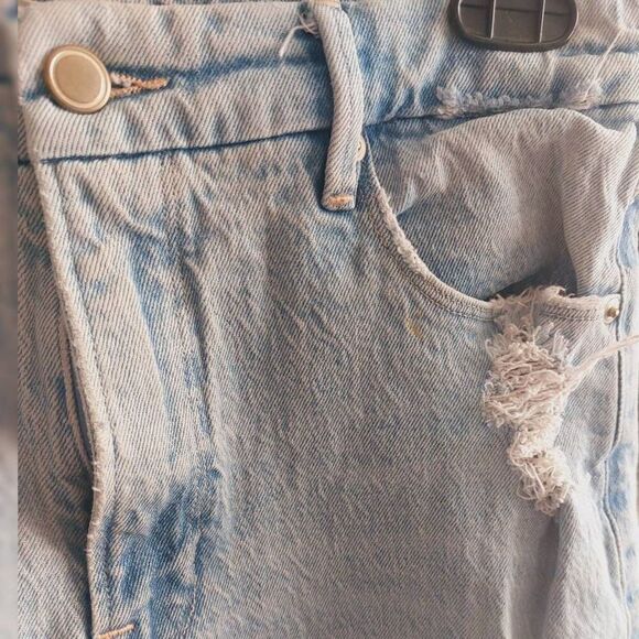 Good American 90s Mom Jeans Distressed High Rise Size 6/28 - Picture 7 of 13